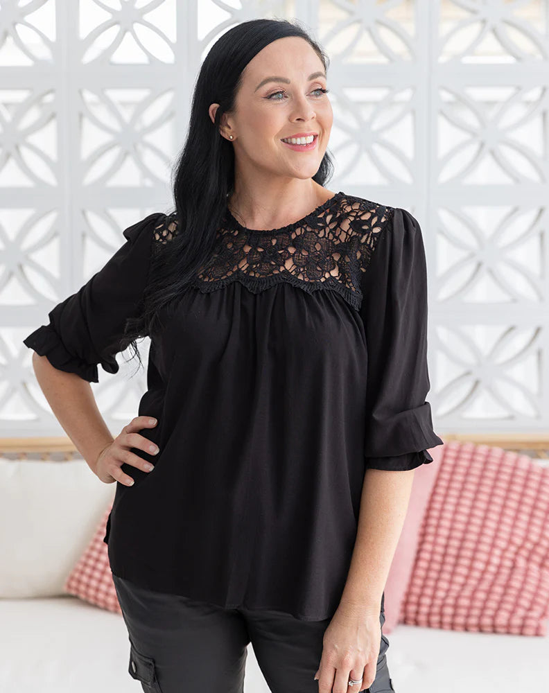 Bee Maddison Gemma Top Black