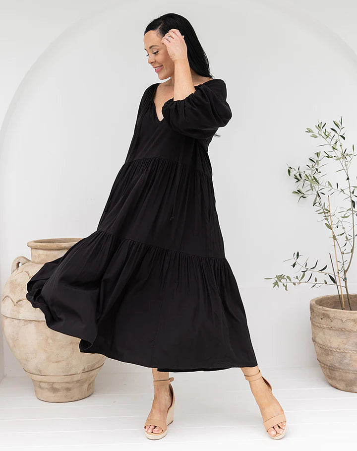 Bee Maddison Jackson Maxi Dress Black